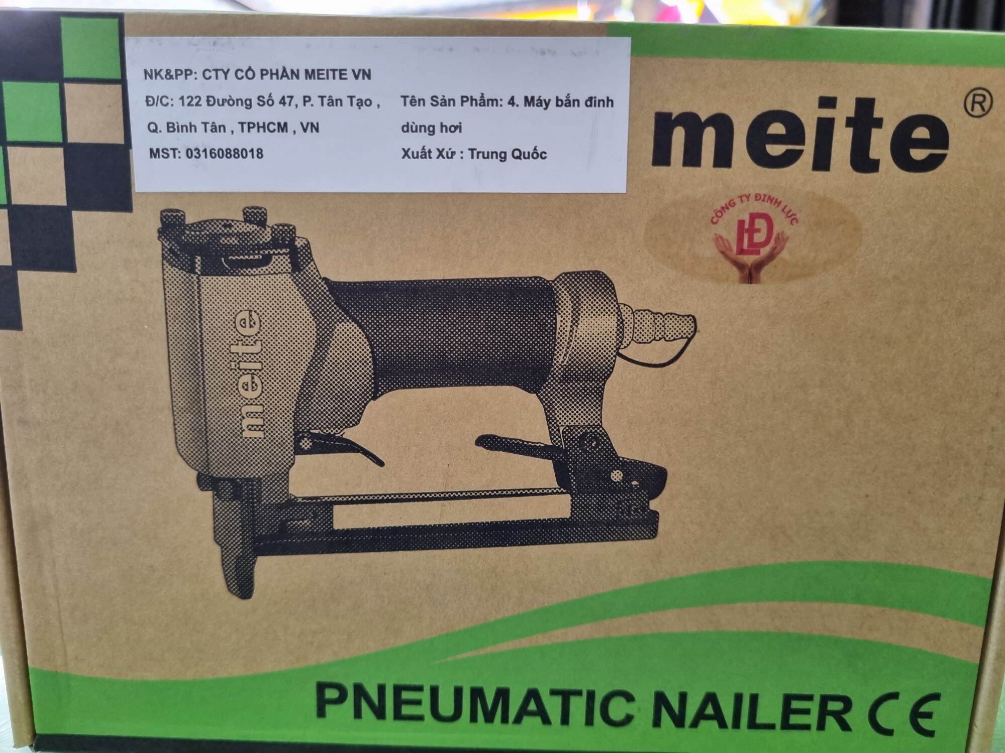 Máy bắn ghim gỗ, đinh U 1013J Meite hàng chính hãng