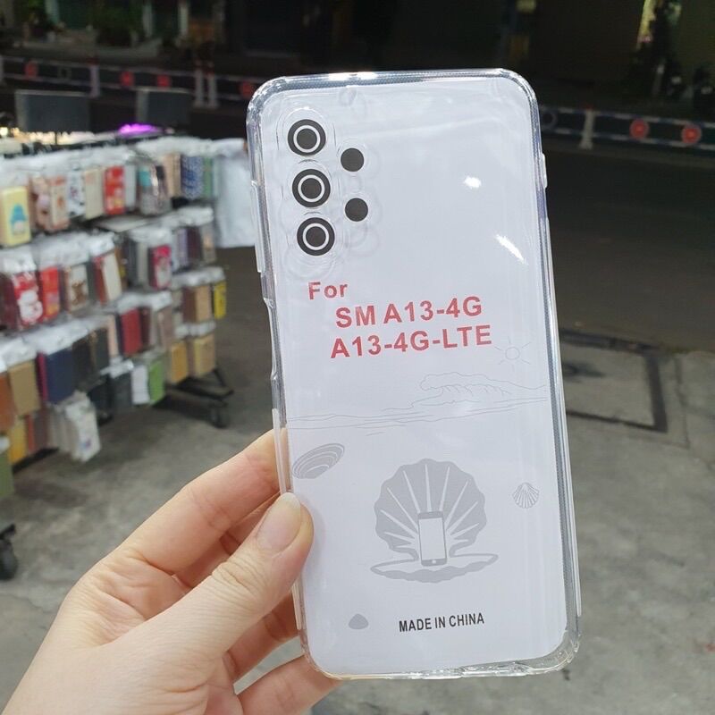 Ốp Samsung A13 4G,A13 5G,A73 5G dẻo trong suốt,viền bảo vệ camera.