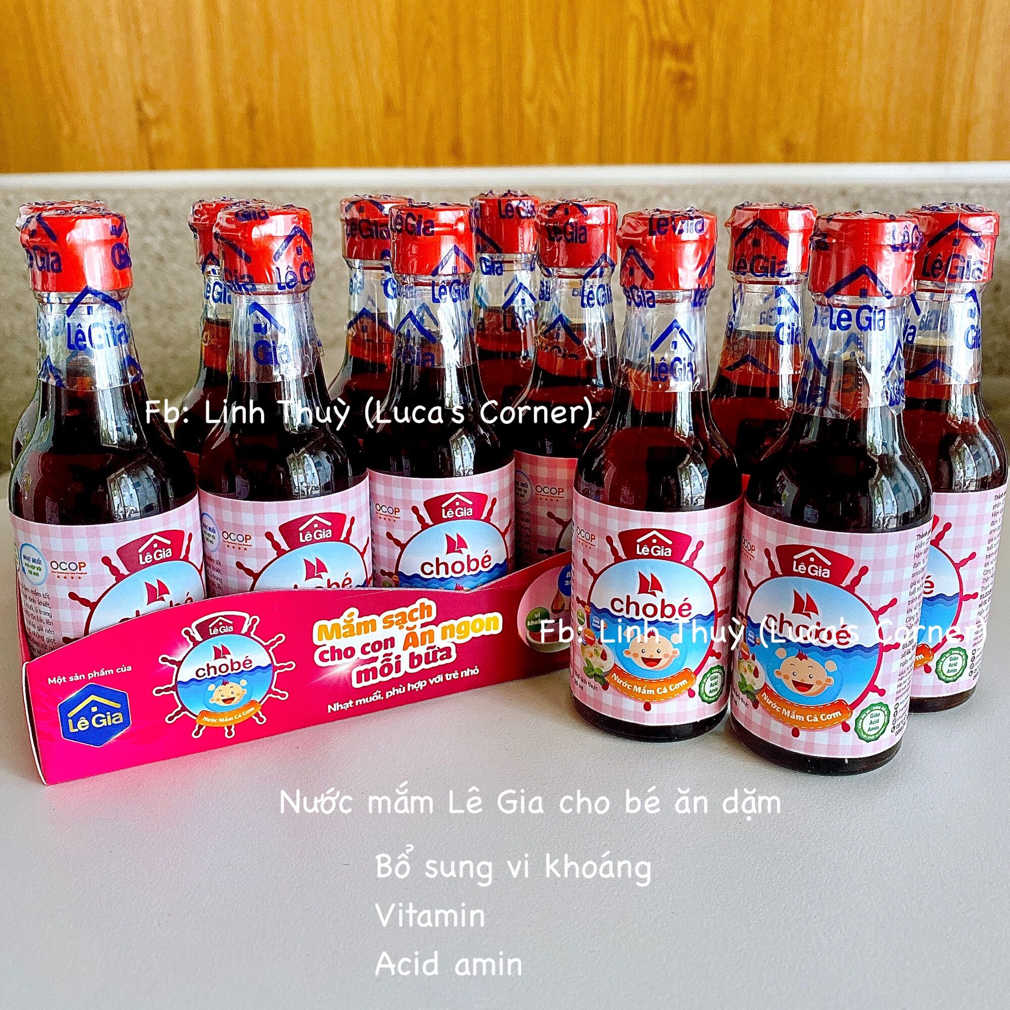 Nước mắm Lê Gia cho bé ăn dặm