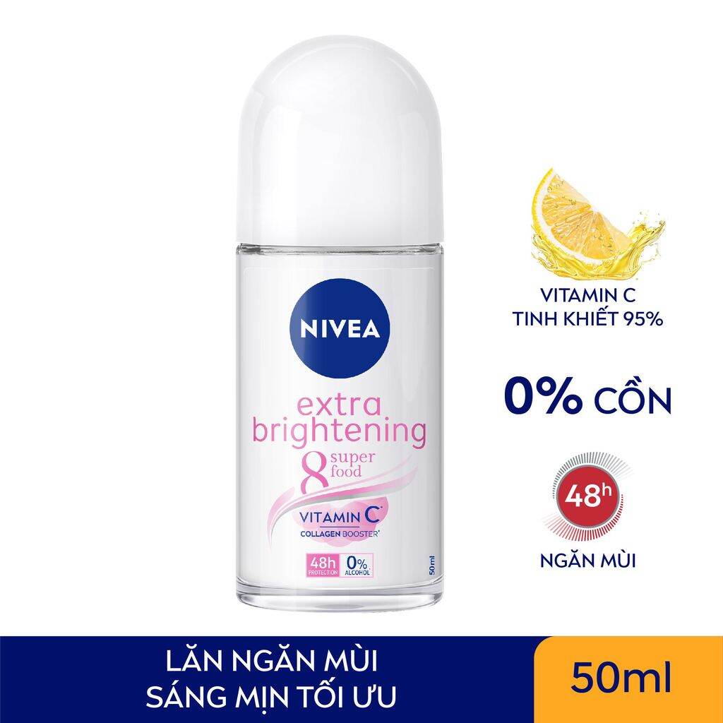 Lăn Khử Mùi Nữ Nivea Extra brightening 50ml