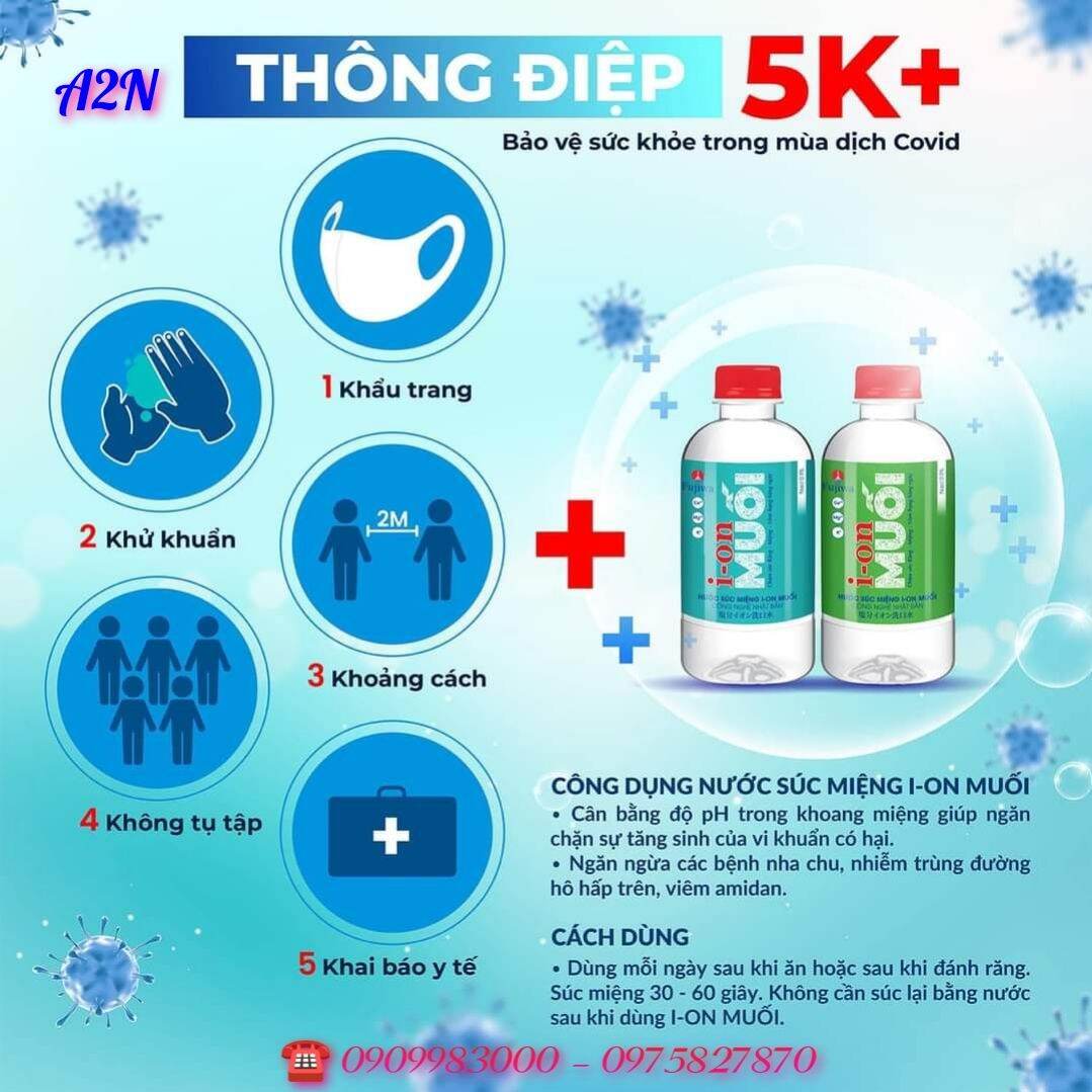 [HCM] Nước Súc Miệng Ion Muối Fujiwa