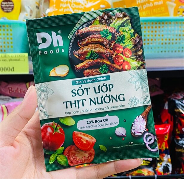 Sốt ướp thịt nướng DH dạng gói 65gr