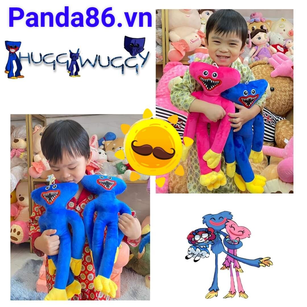 Búp Bê Gấu Bông 𝗛𝘂𝗴𝗴𝘆 𝗪𝘂𝗴𝗴𝘆 và 𝗞𝗶𝘀𝘀𝘆 𝗠𝗶𝘀𝘀𝘆 Dài 75 cm Trong Game Poppy Playtime Hit Hot Bé Yêu Nào Cũng Hâm Mộ - Làm Quà Tặng Huggy Wuggy Cho Bé Size 75cm
