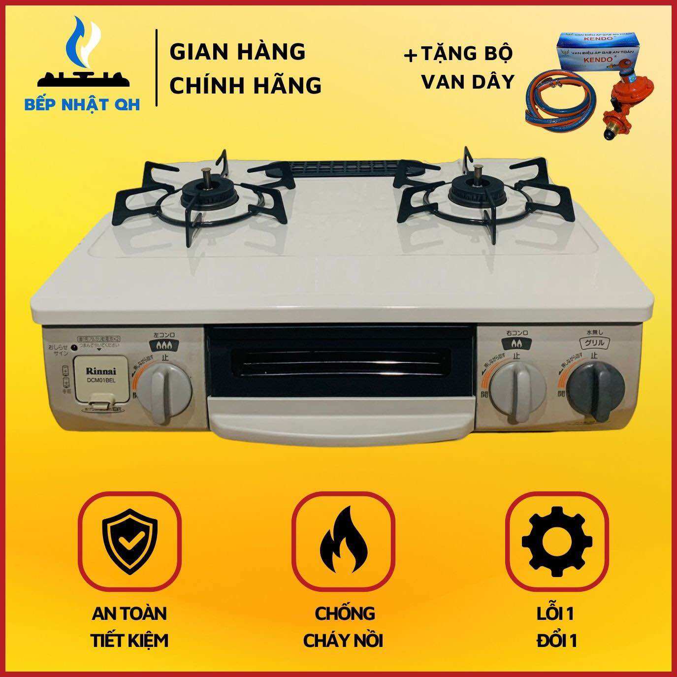 Bếp Ga Nội Địa Nhật Rinnai chống cháy nồi