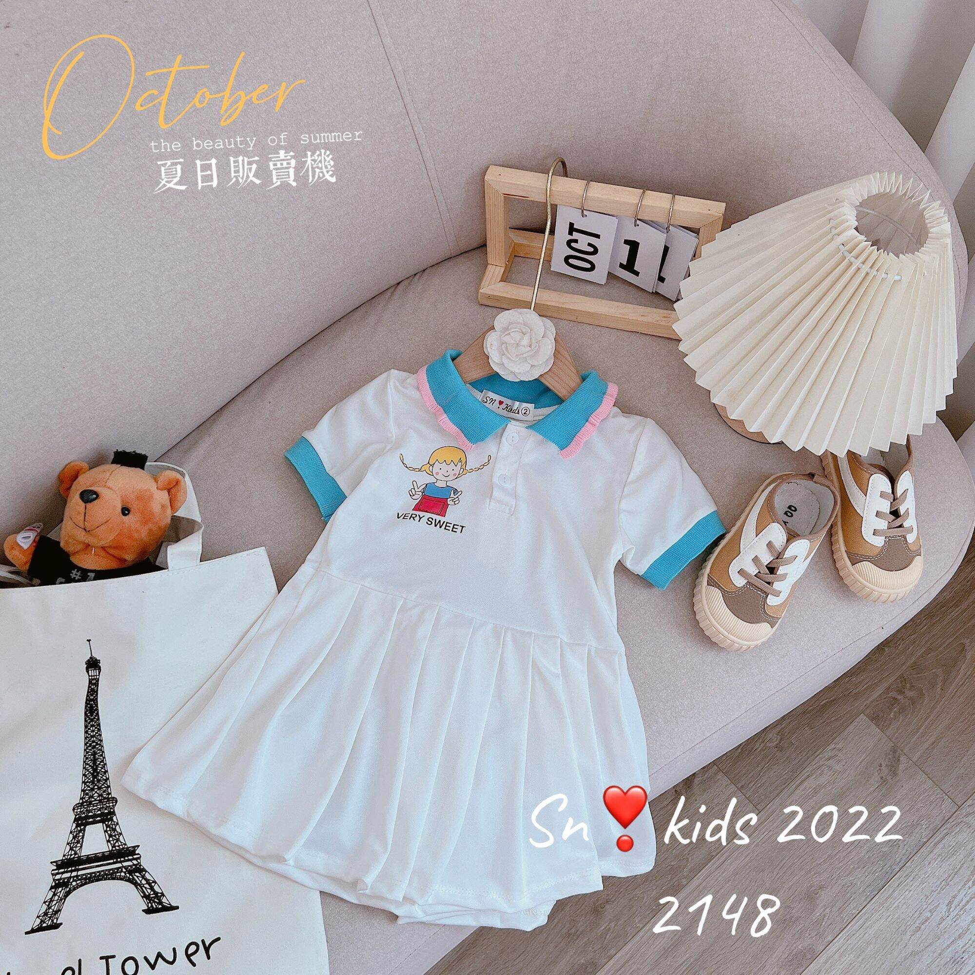 SET VÁY POLO CHO BÉ GÁI TỪ 10 - 25KG