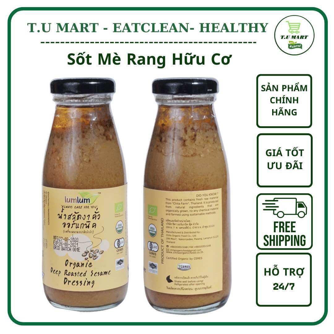 Sốt mè rang hữu cơ lumlum