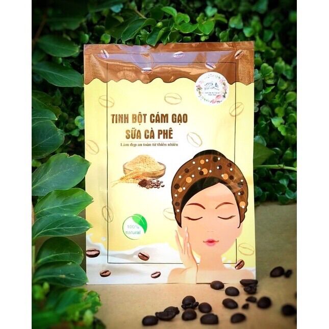 Mặt nạ tinh bột cám• sữa •cafe •nguyên chất hand made nhà bột
