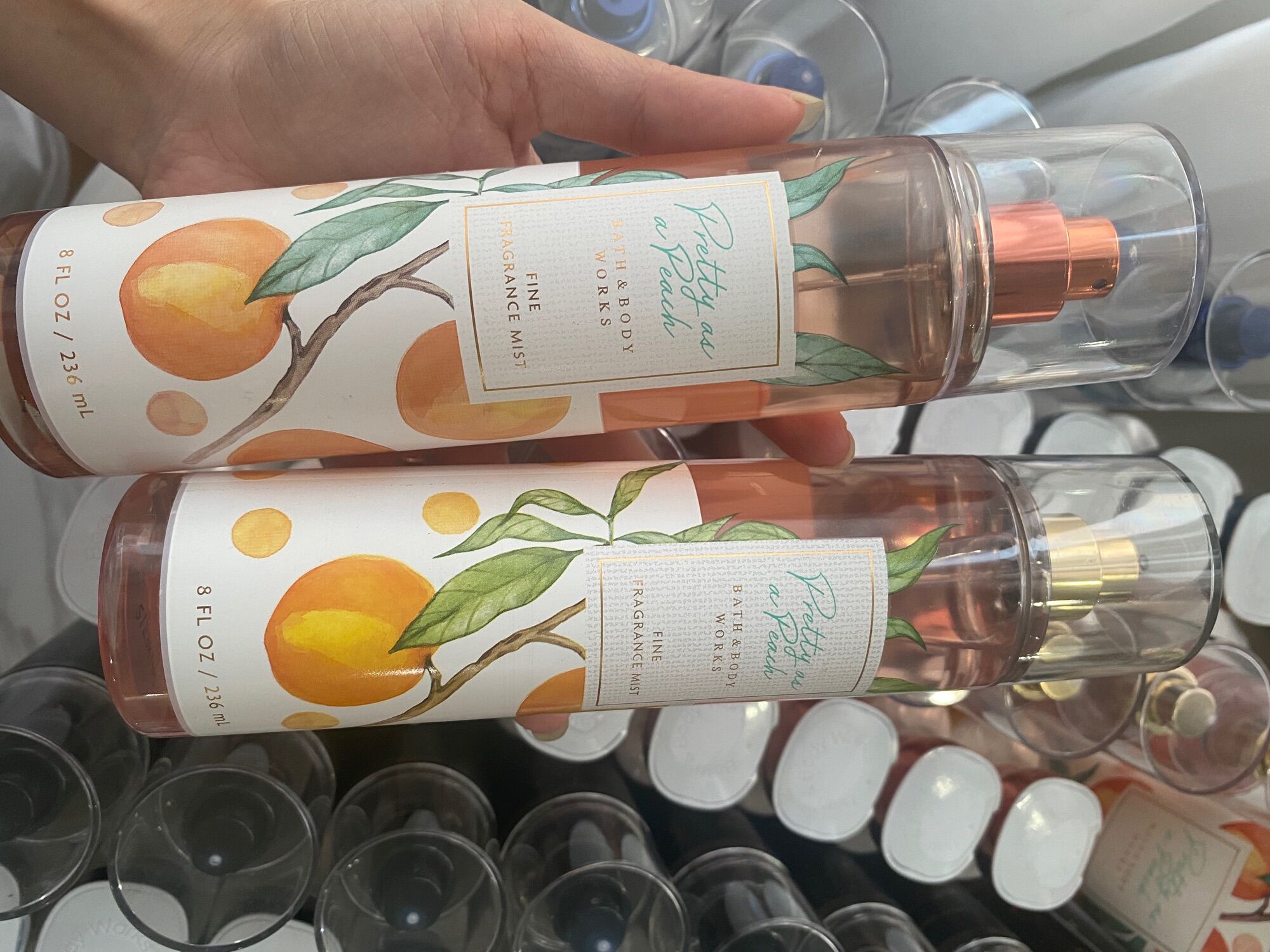 [Moomoocos] - Bộ sản phẩm chăm sóc cơ thể mùi đào Bath & Body Works Pretty As a Peach Body mist Xịt thơm Lotion fullsize