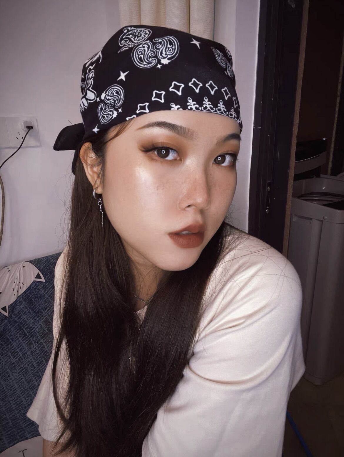 Khăn bandana cotton size 68x68cm - Maben