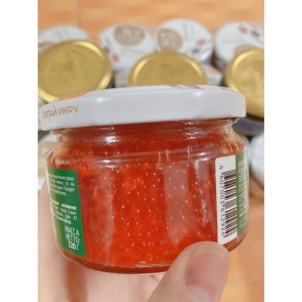 Trứng Cá Hồi Đỏ 220gr Nga nhập khẩu date mới
