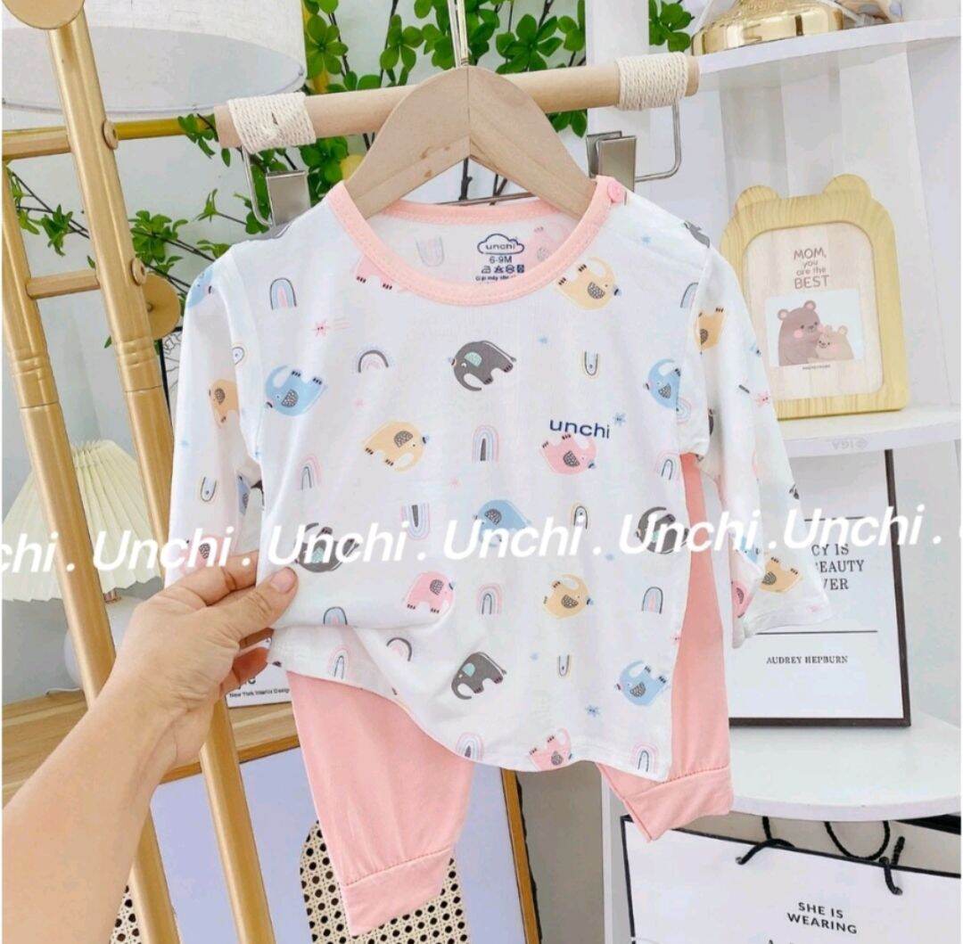 Bộ UNCHI dài tay cho trẻ 5-15kg
