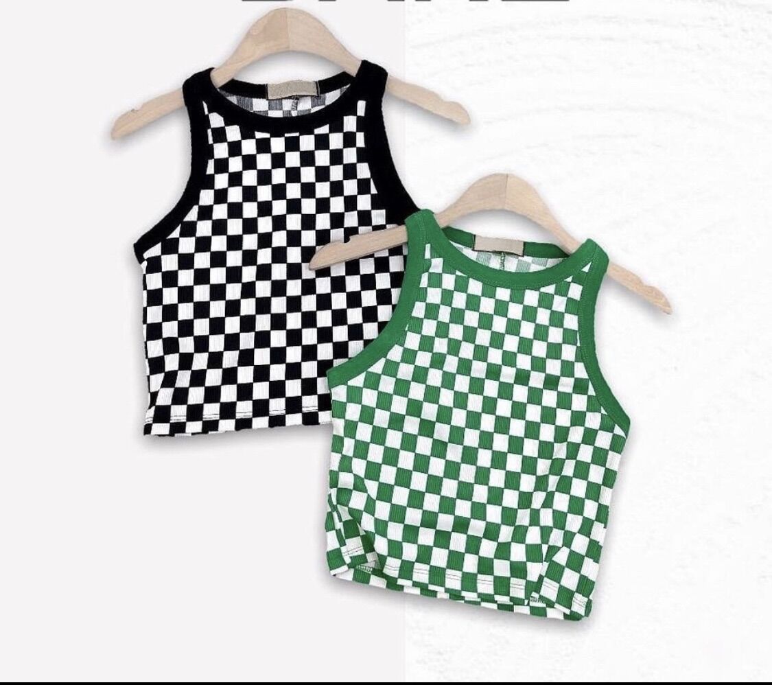 ÁO CROPTOP BA LỖ CARO B7