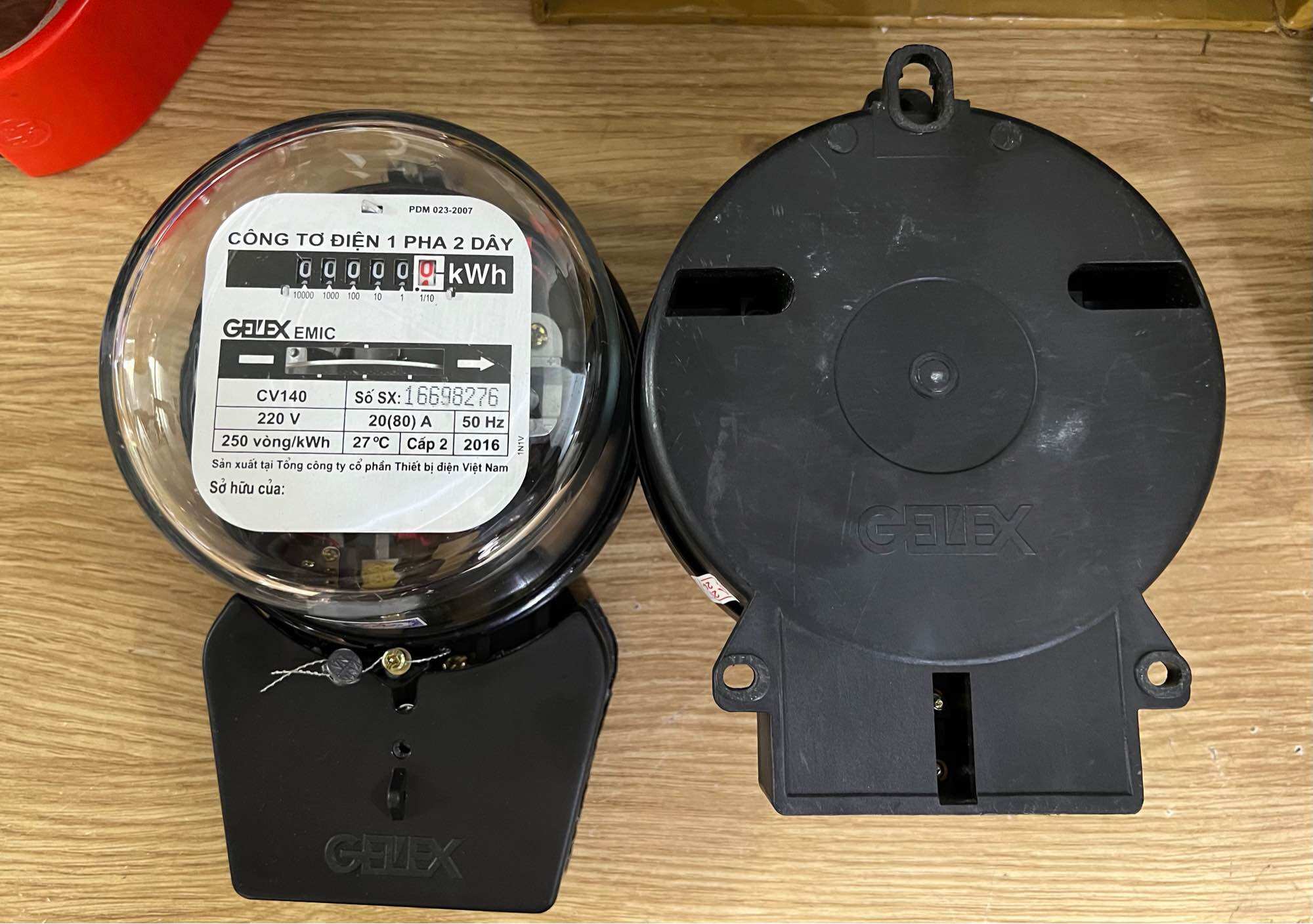 Công tơ điện 1 pha 2 dây 20/80A có giấy KIỂM ĐỊNH