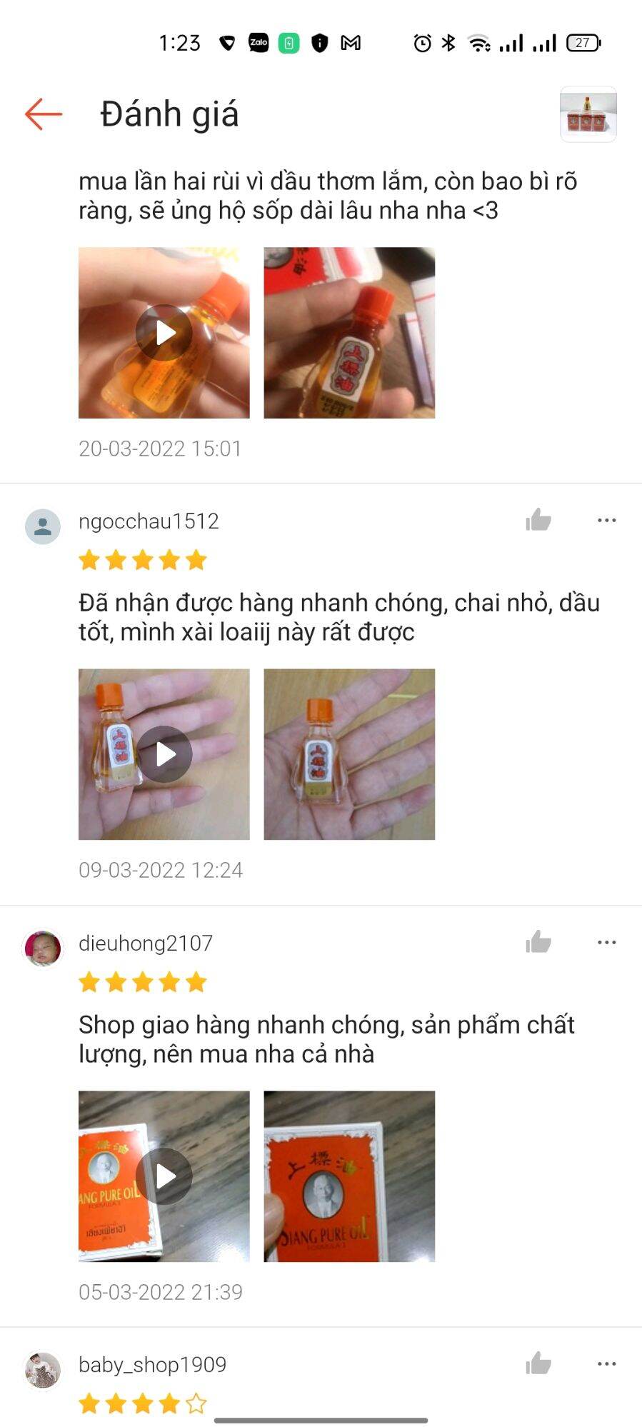 Dầu ông già thái lan 7ml