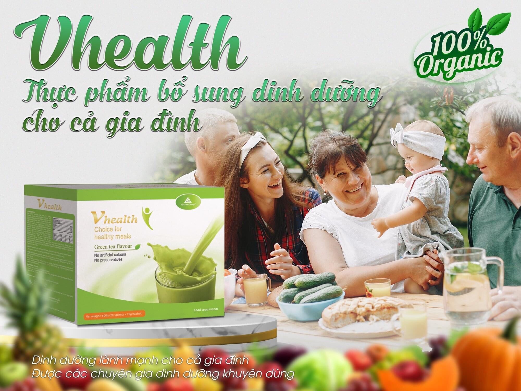 [HCM] Sữa dinh dưỡng VHealth vị Matcha