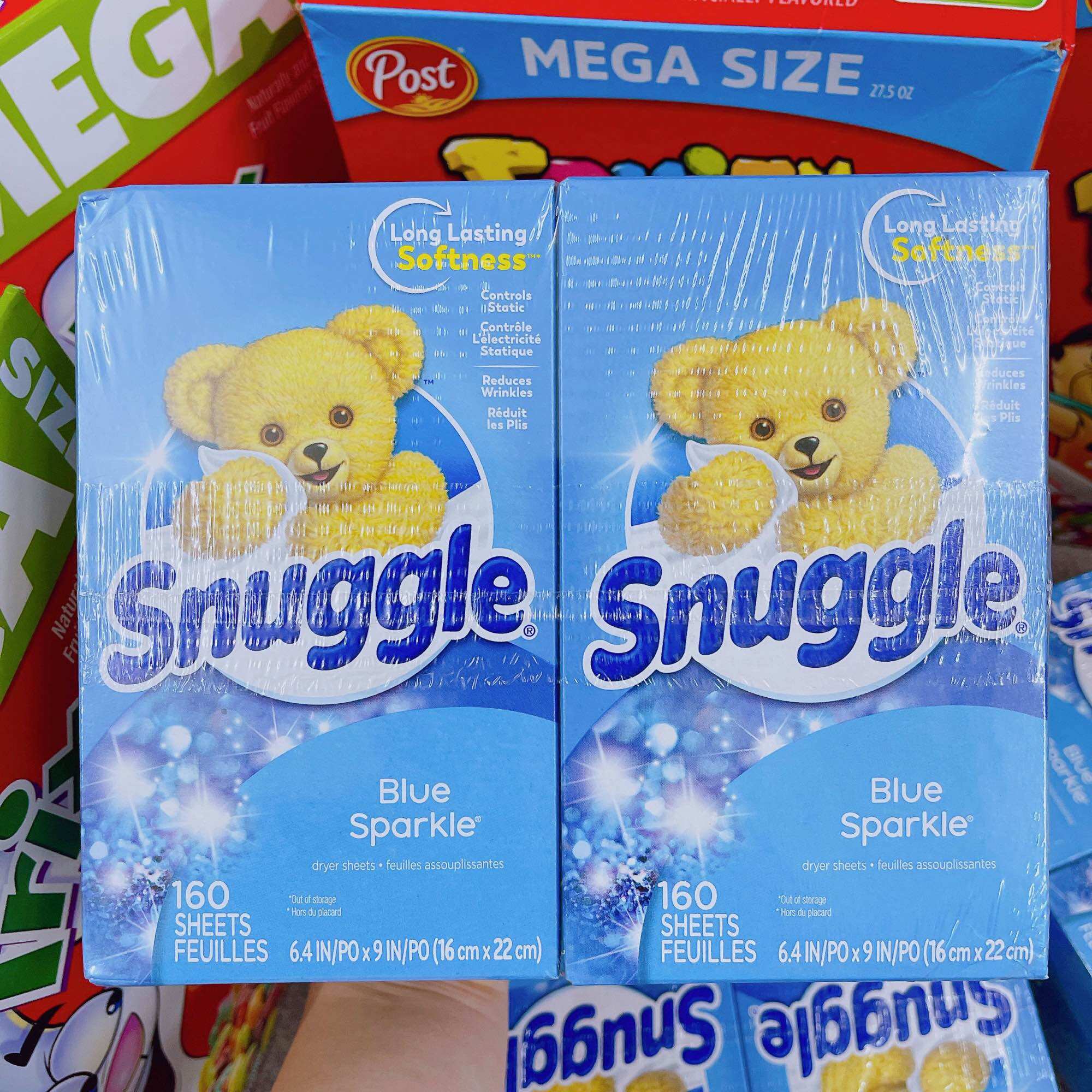 Giấy thơm làm mềm quần áo hiệu Snuggle - 160 tờ