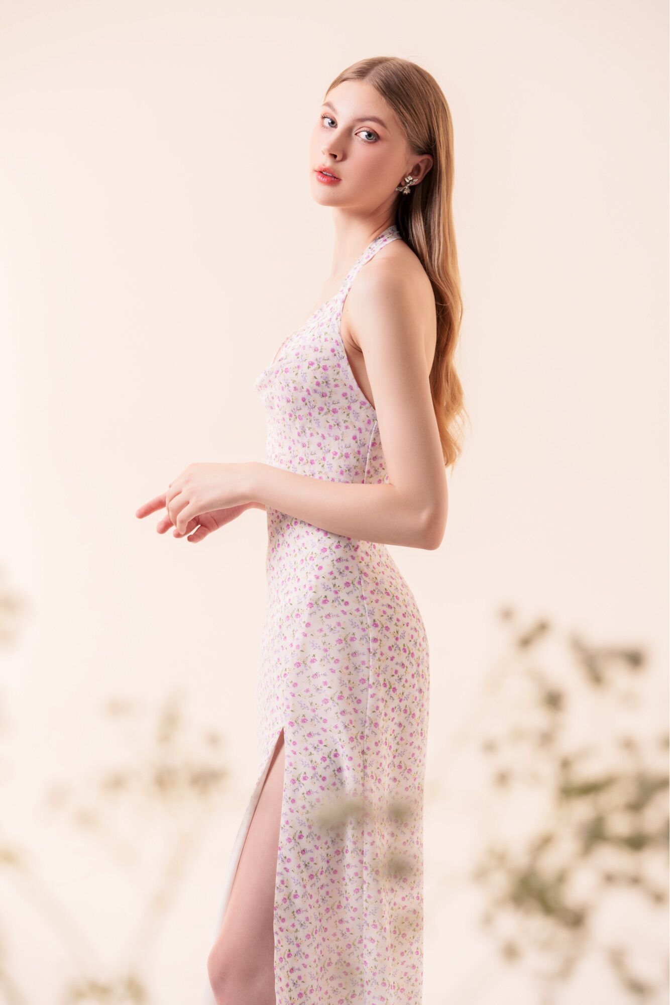 Gallica Flower Dress - White version