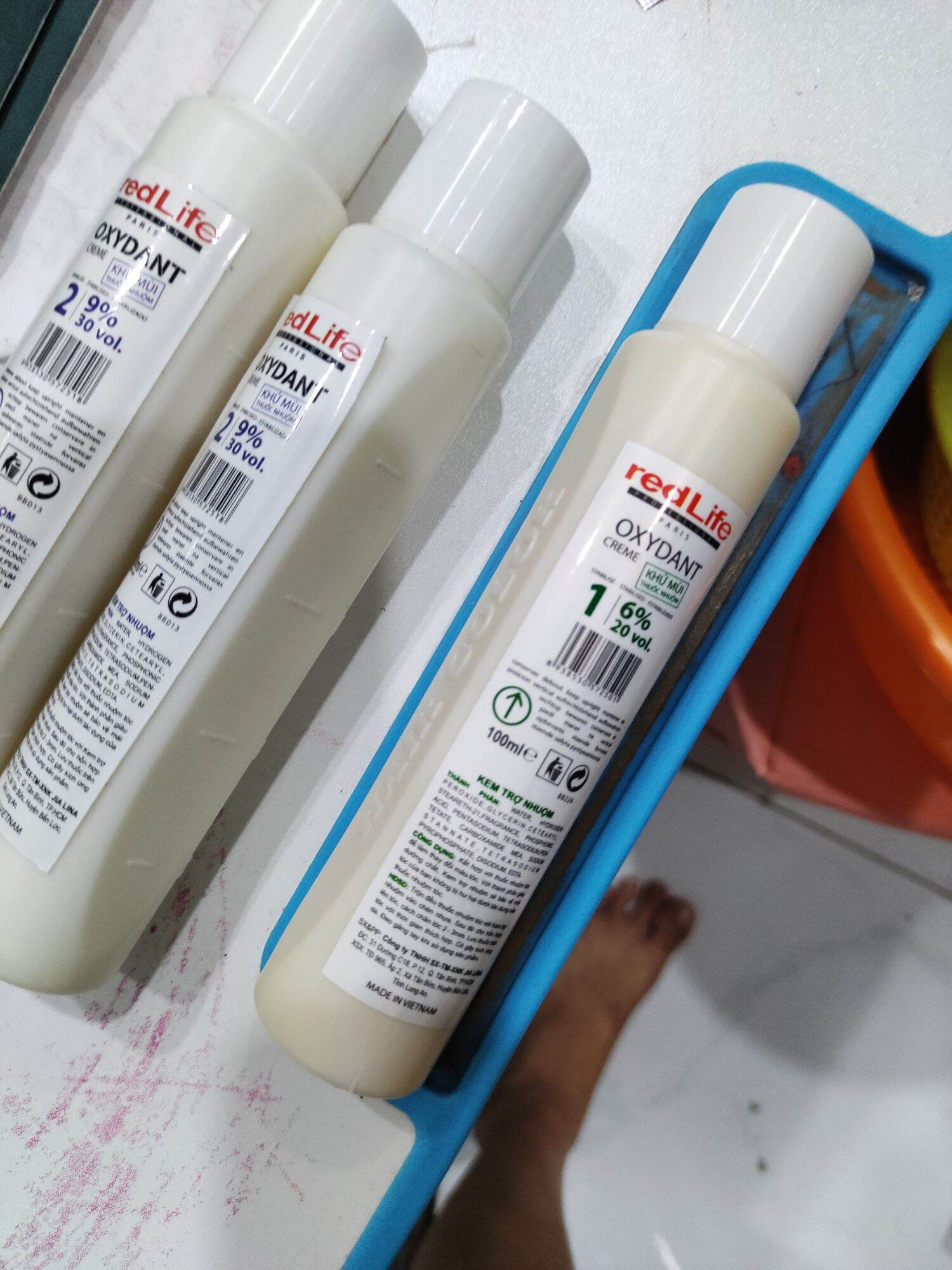 Oxy trợ nhuộm redlife 100ml 6% 9% 12%