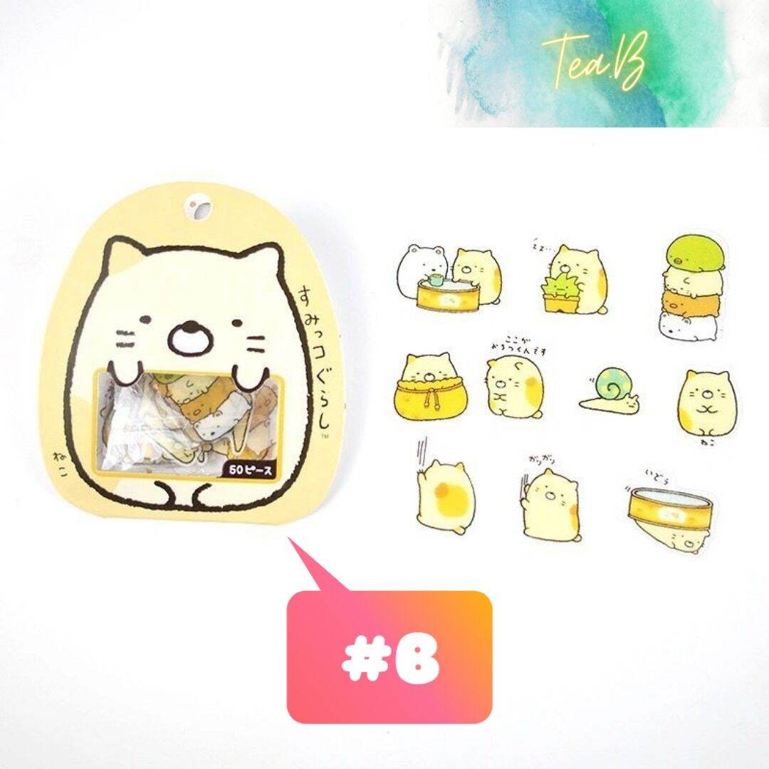 Bộ 50 Sticker (miếng dán) trang trí dễ thương (Tea.B_ST23)