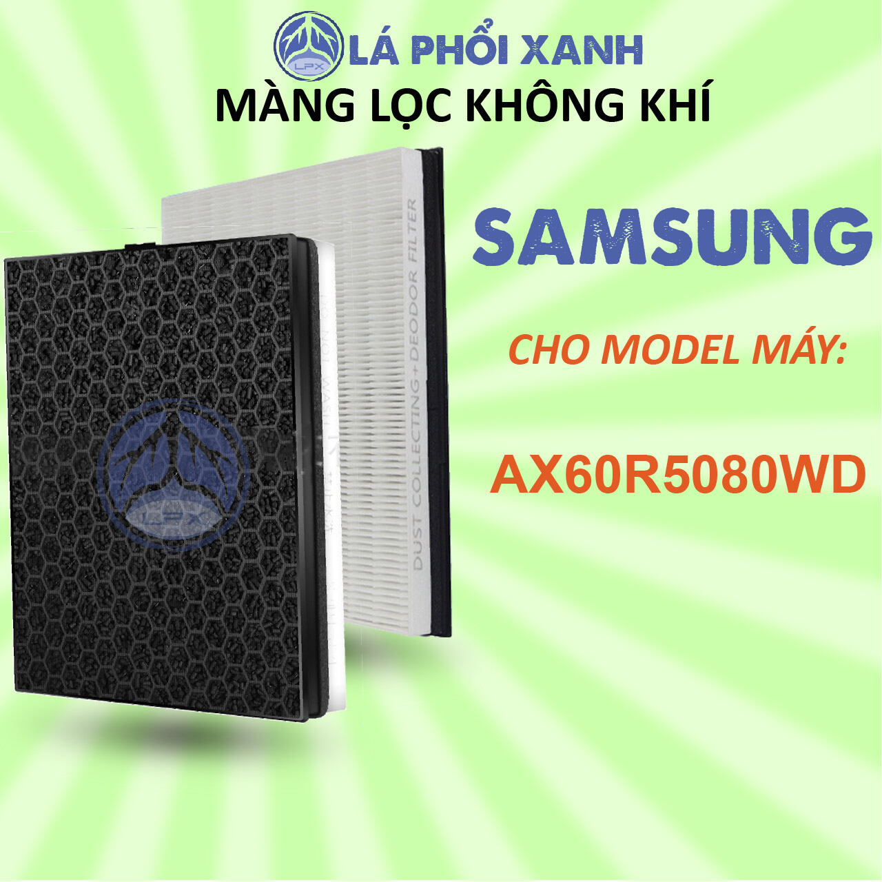 Màng lọc không khí Samsung AX60R5080WD/SV Bộ lọc không khí samsung màng hepa màng than hoạt tính