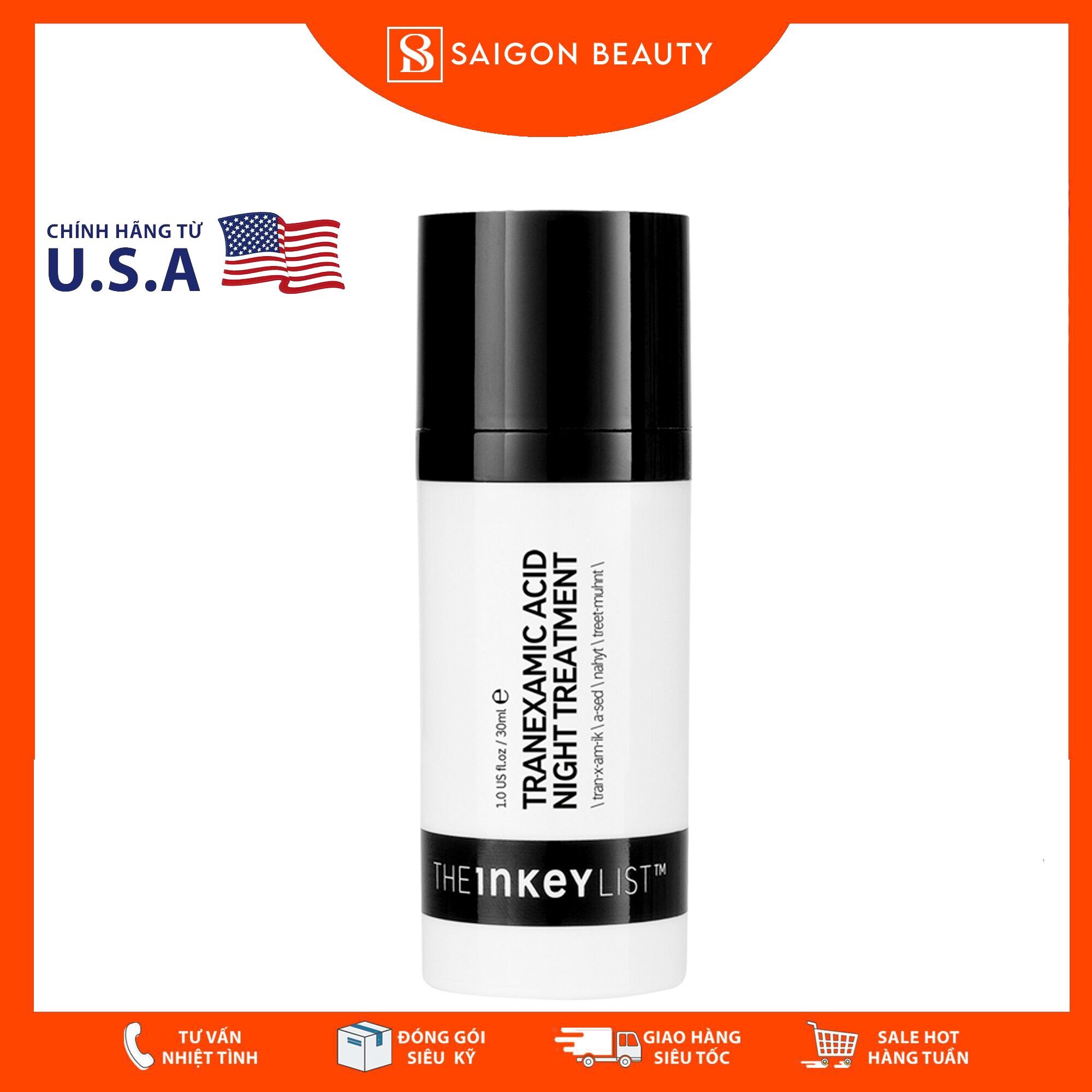 Serum The Inkey List Tranexamic Acid Night Treatment