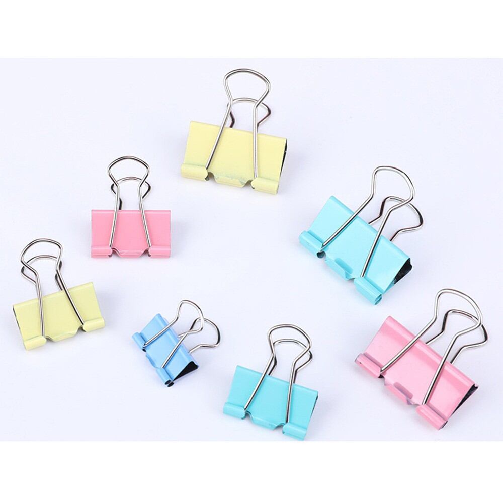 Kẹp tài liệu giấy tờ văn phòng đủ size - kẹp bướm deli nhiều màu loại