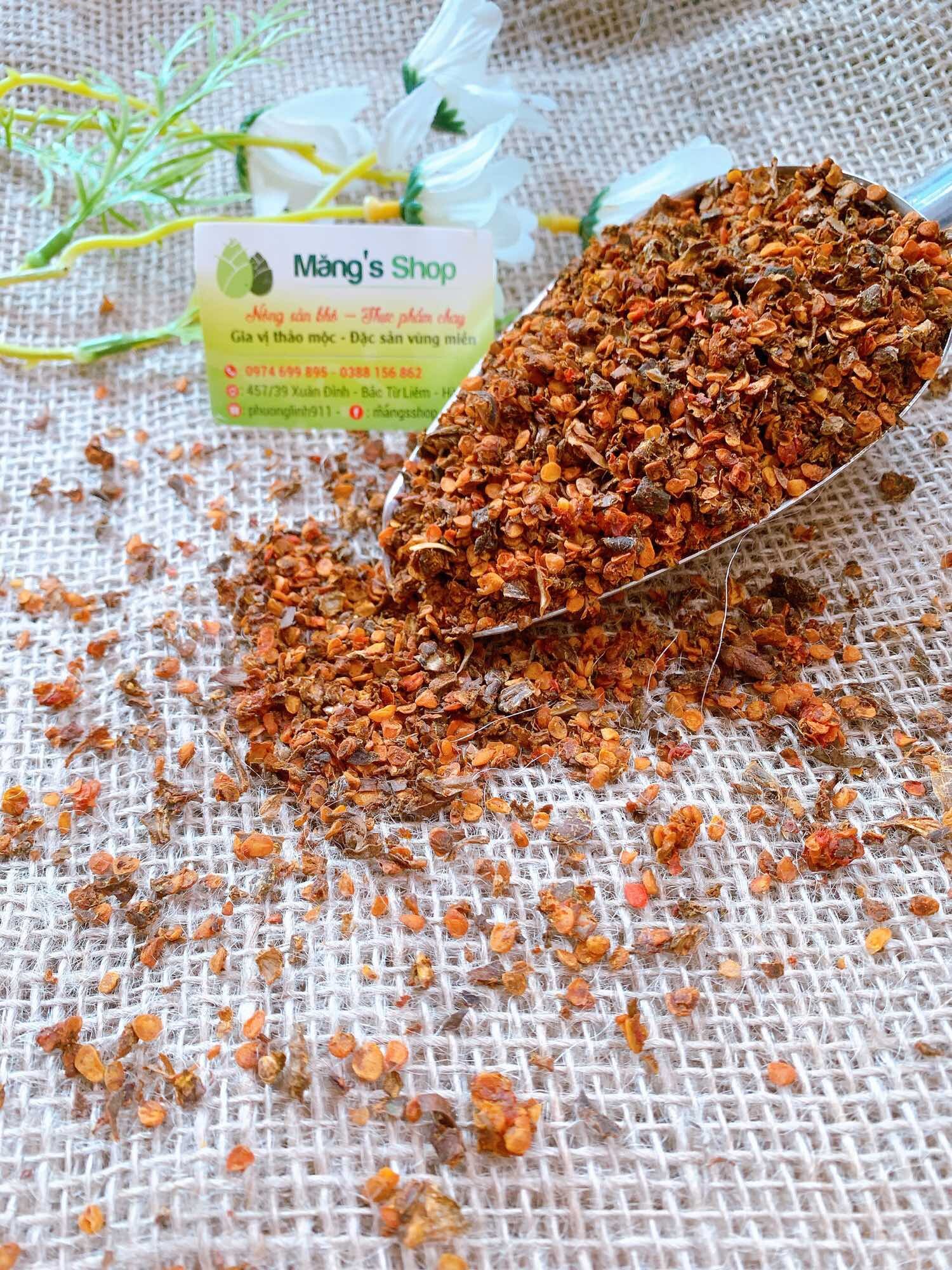 Hạt dành dành khô tạo màu vàng tươi gói 100g