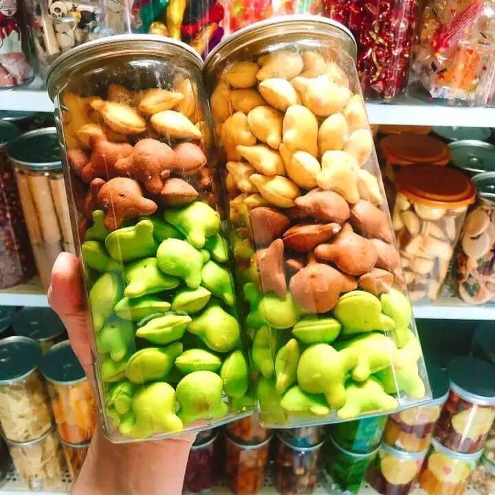 BÁNH GẤU NHÂN KEM MIX 3 VỊ 500GR