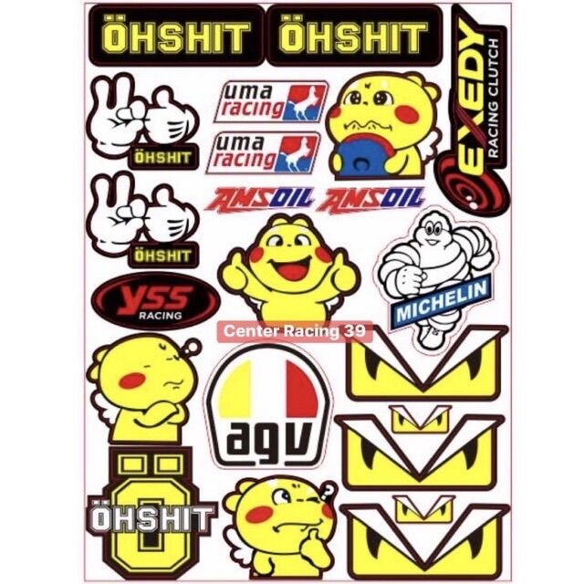 Tem crom 7 màu 21 logo HÀNG XỊN