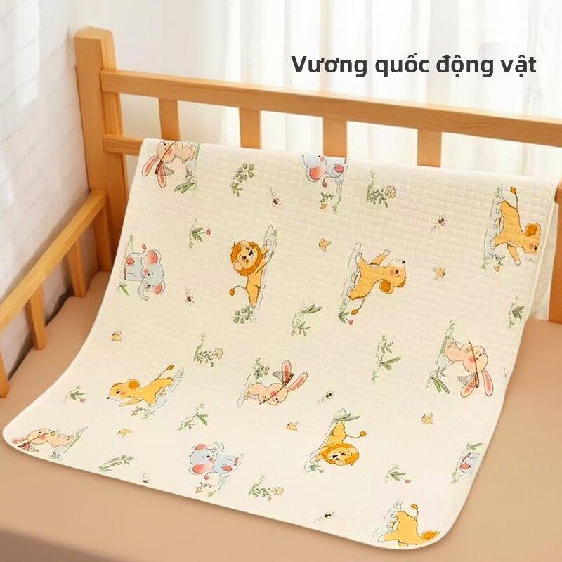 DAERDUOZIWANGZI | Thảm Cho Bé Chống Thấm Nước Có Thể Giặt Được và Thoáng Khí