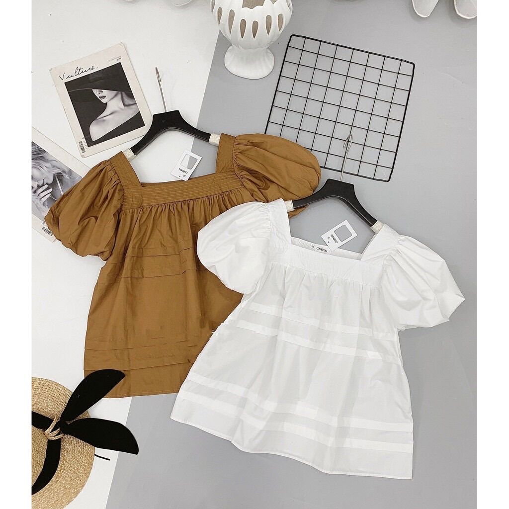 Áo bầu baby doll công sở siêu xinh