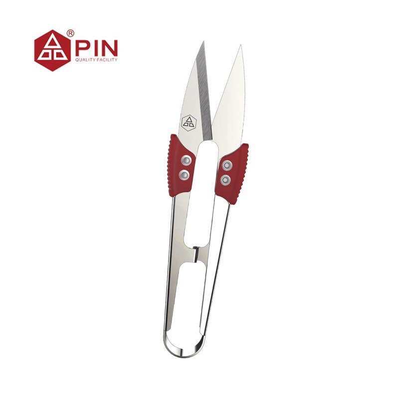 COMBO vỉ 12 Kéo bấm chỉ tay đệm đỏ