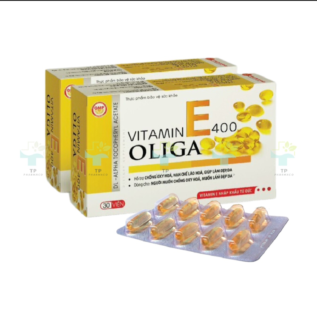 Vitamin e400 oliga, hộp 30 viên