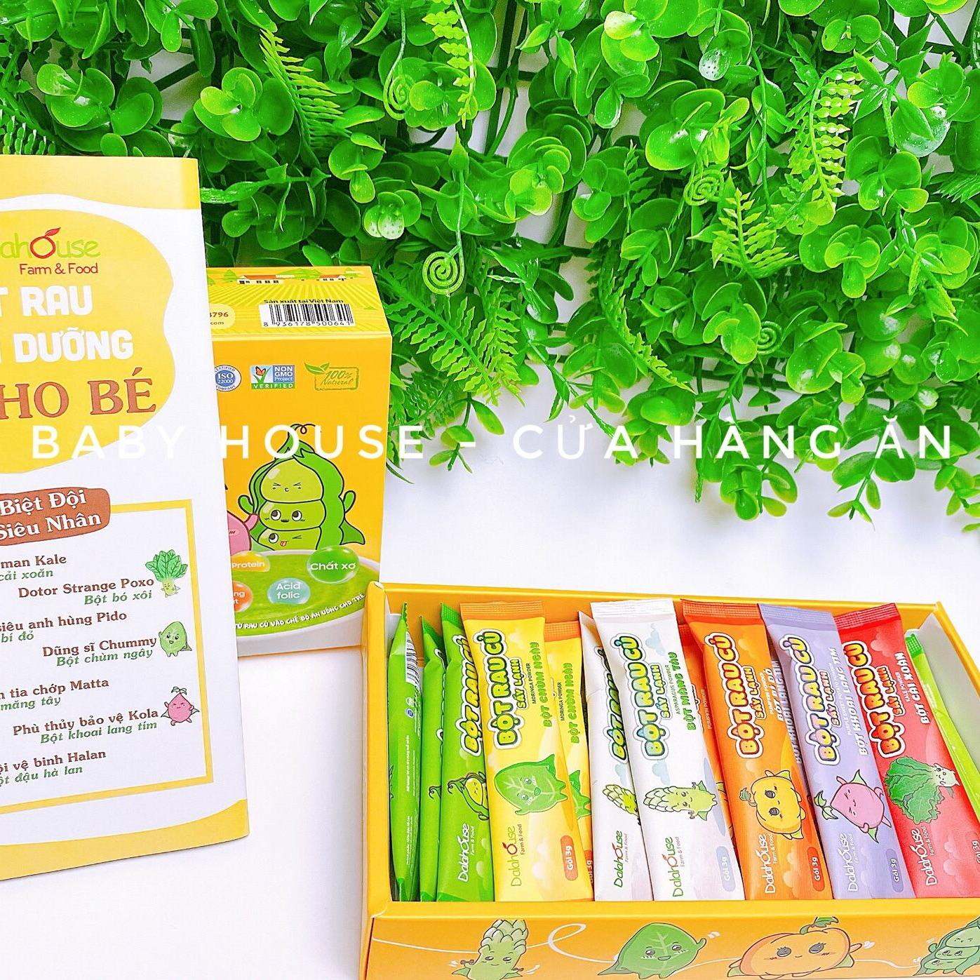 Date 2024 Bột rau củ hữu cơ Dalahouse cho bé ăn dặm