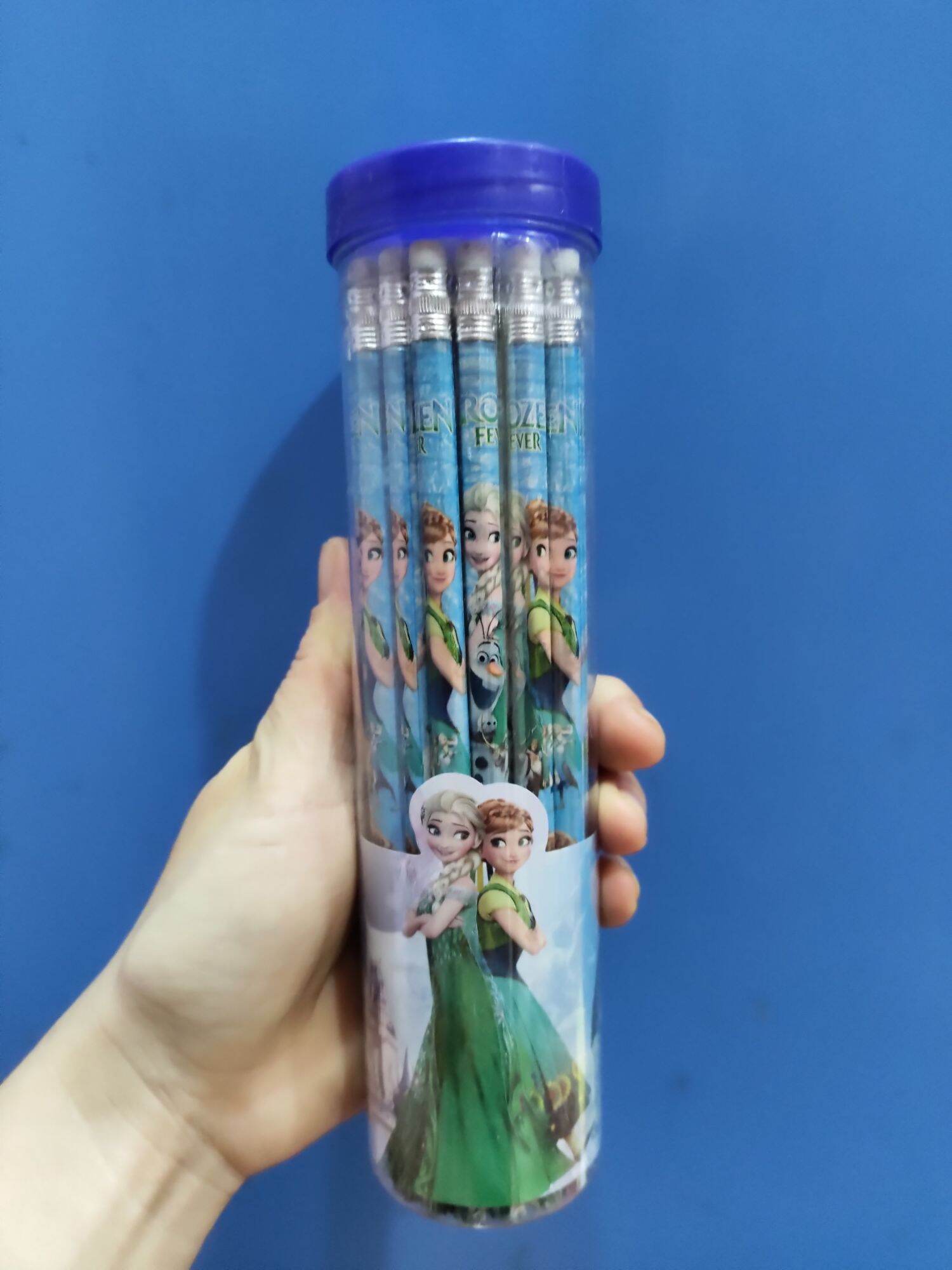 Set 30 cái bút chì hoạt hình công chúa - hello kitty - siêu ô tô