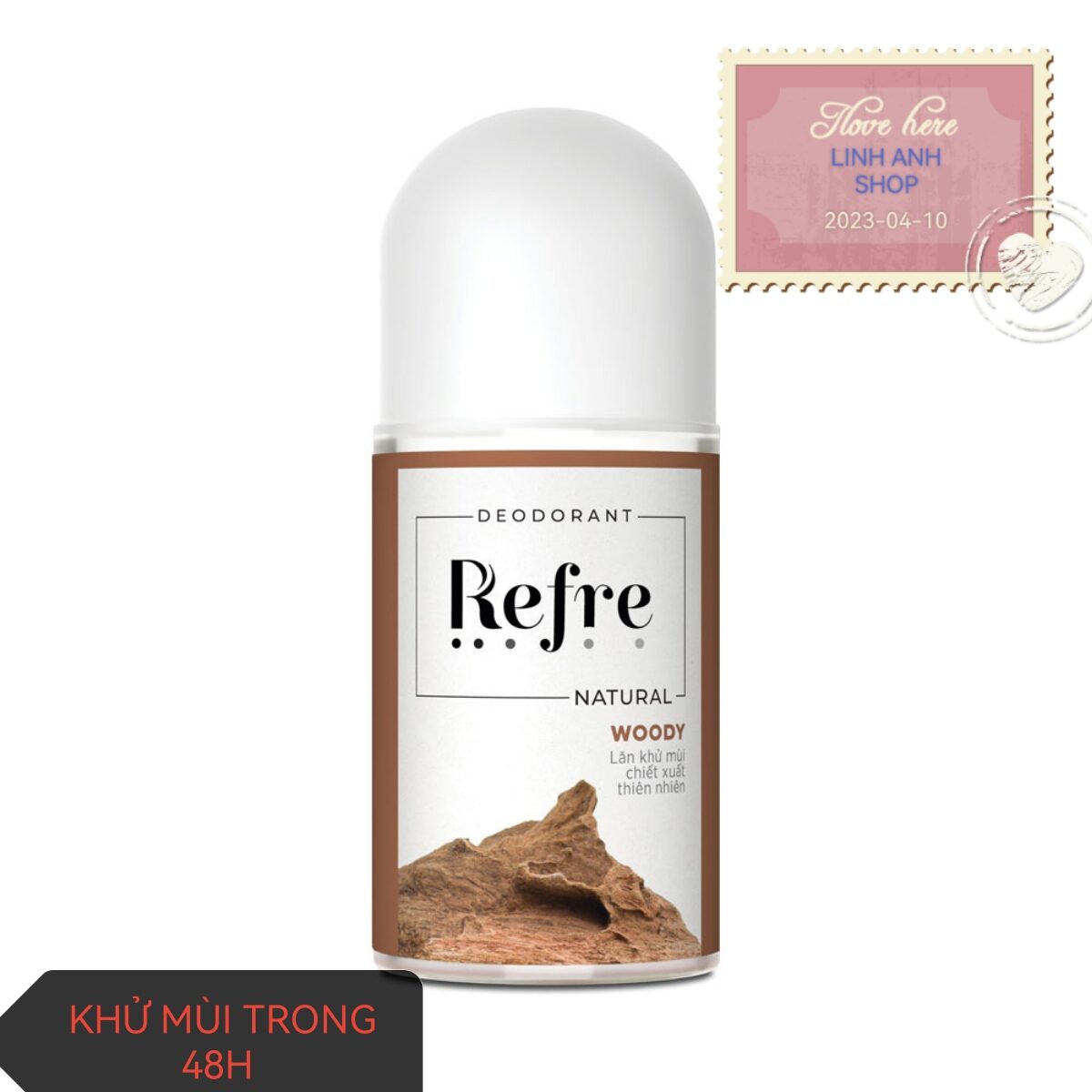 Lăn Khử mùi Refre Natural 40ml