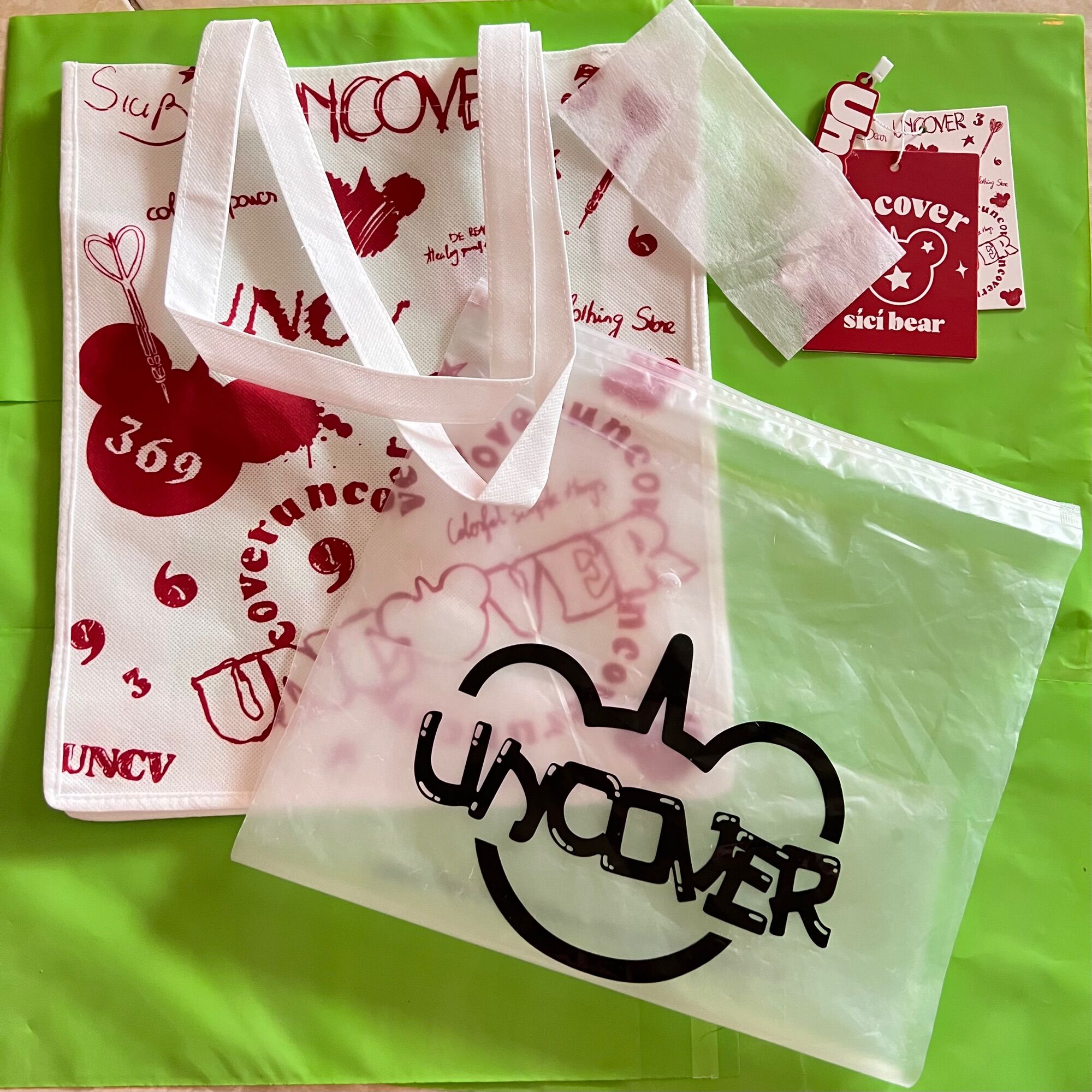 [HCM]Túi Vải Full Bọc Full Uncover Sici Bear Giới Hạn Túi vải Missout túi vải Tsun túi vải The Zed