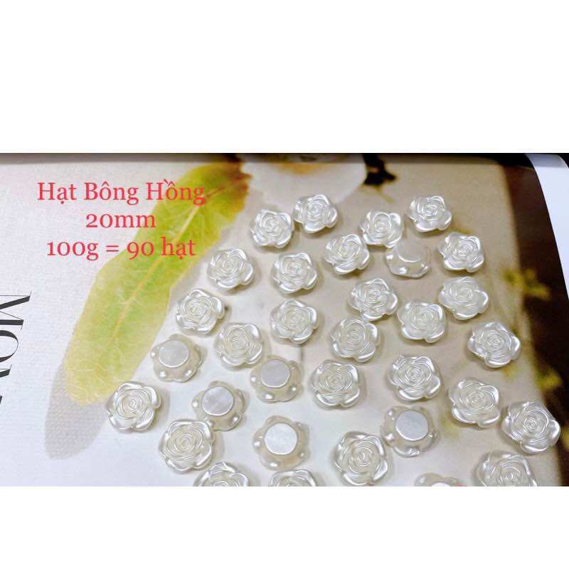100g nhuỵ hoa hồng 20mm làm phụ kiện handmade, làm hoa decor nhà cửa