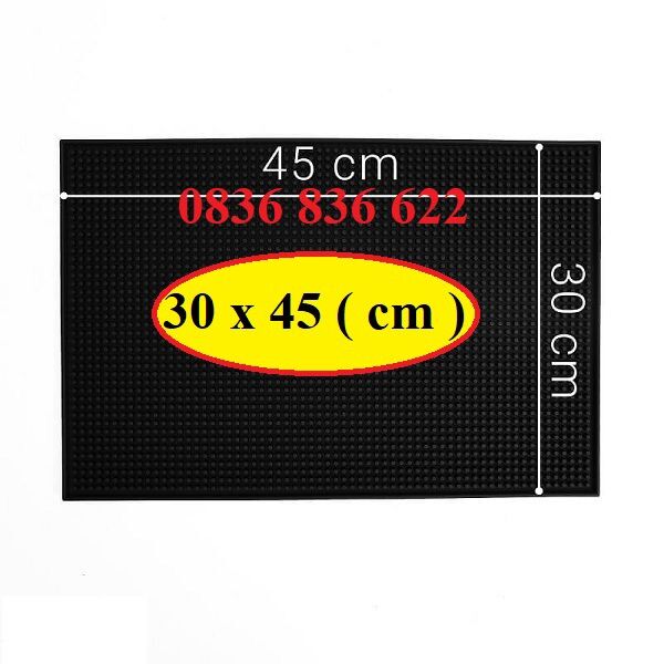 Thảm bar cao su, thảm pha chế 45 x 30 cm