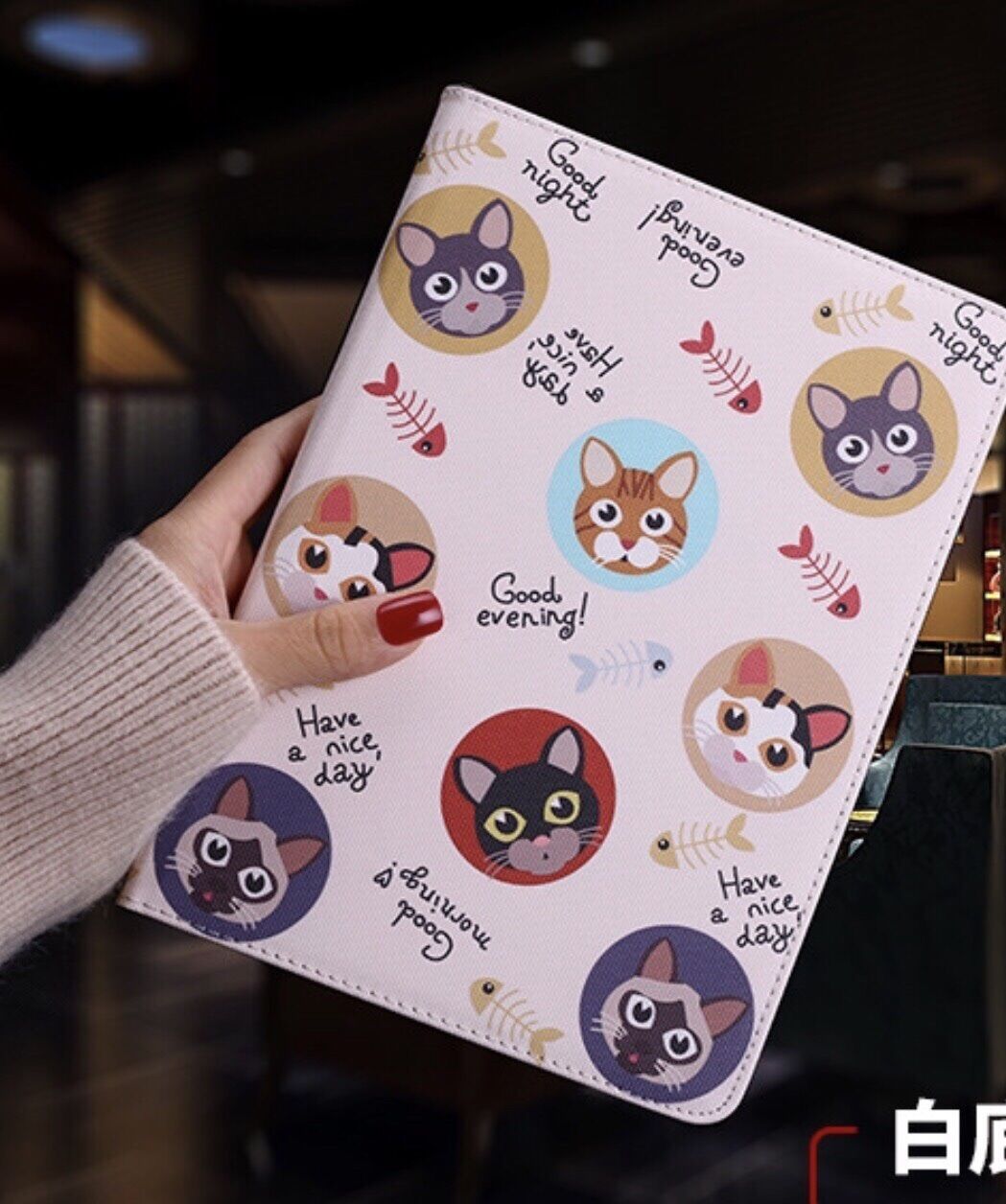 Bao da ipad gen 9 10.2 2021 mèo cute