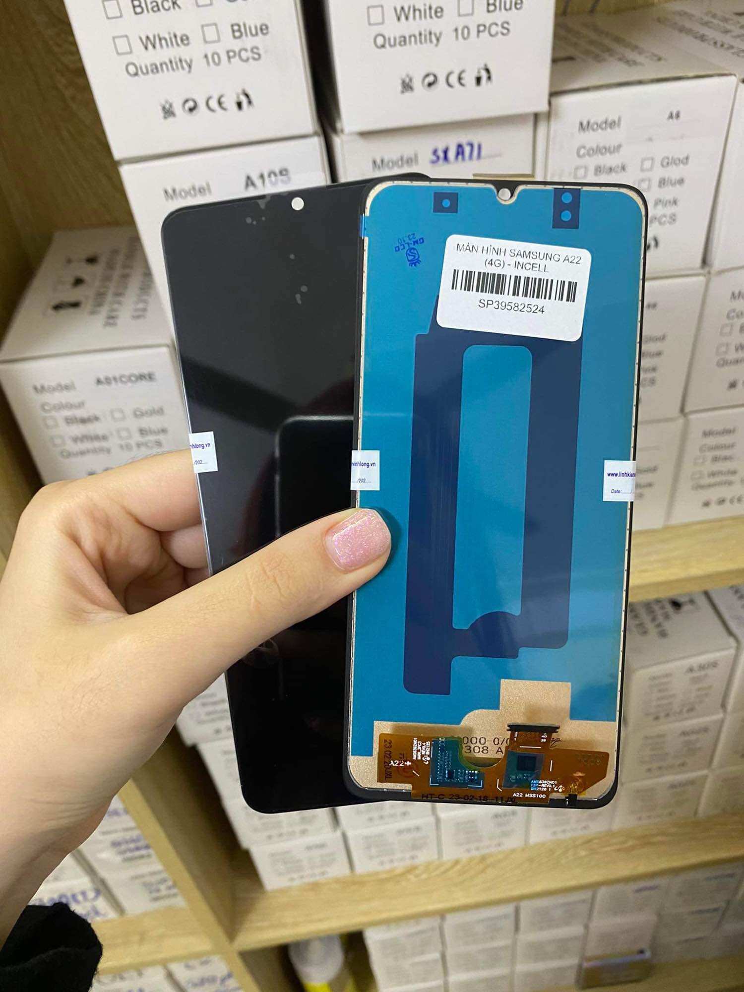 Màn Hình Samsung A22 4G incell bao test đổi mới Tặng Kèm Keo Dán Màn