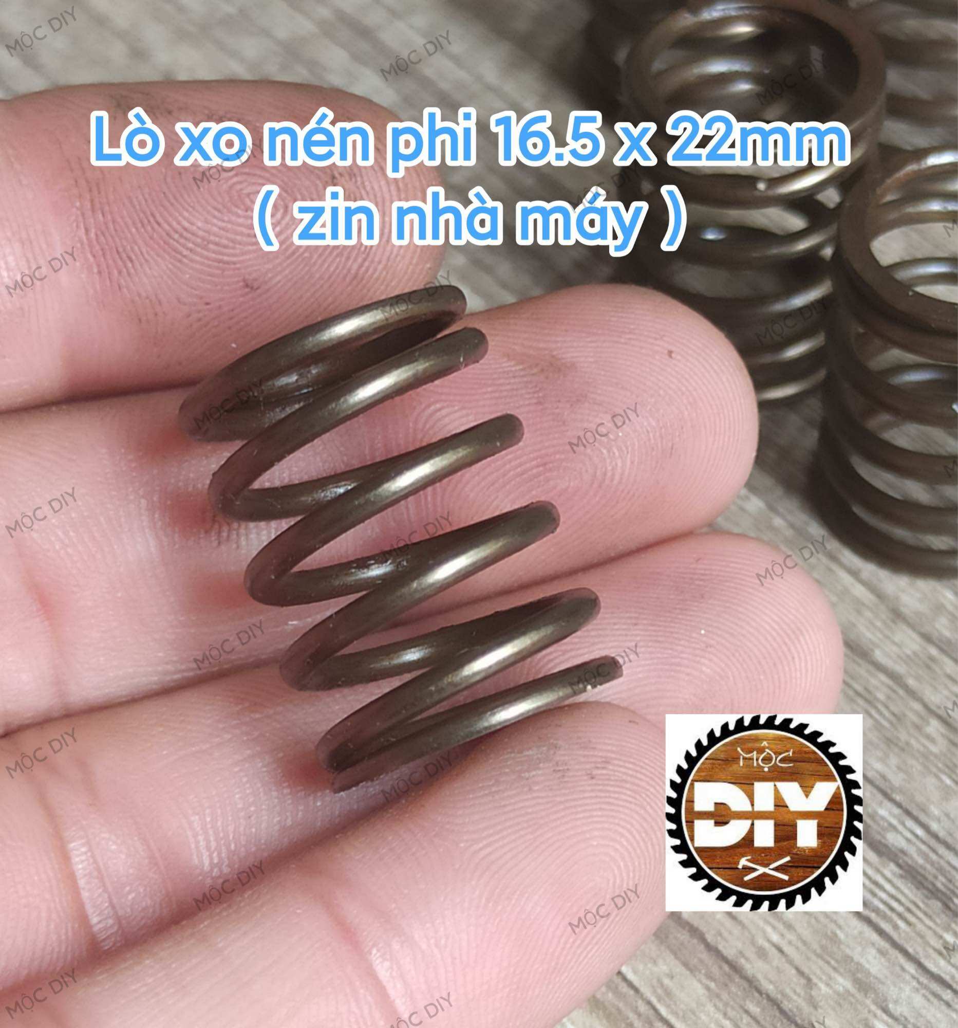 Lò xo nén phi 16.5, dài 22, sợi 1.8mm