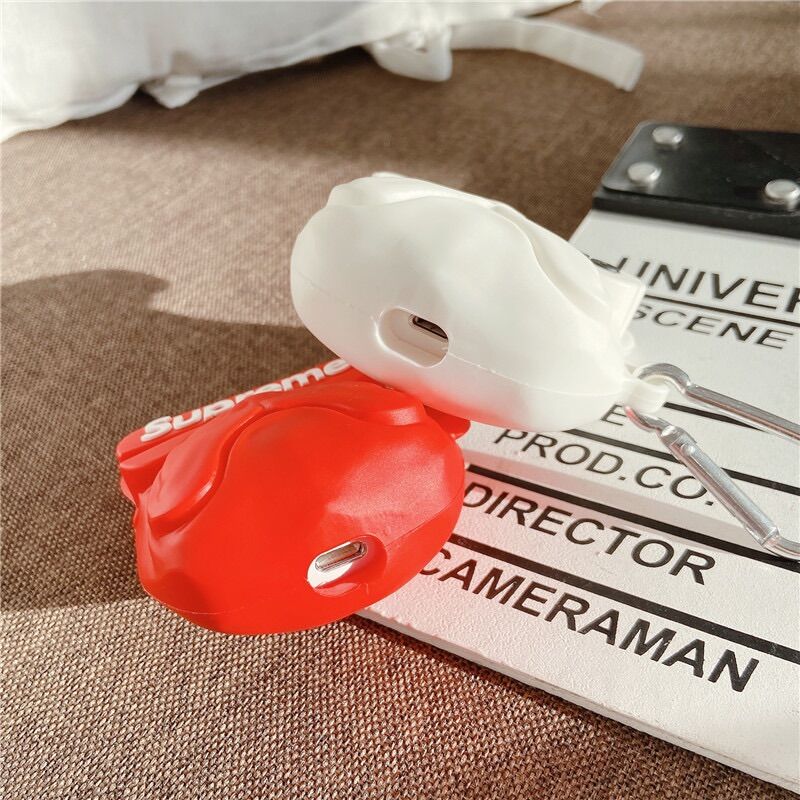 Case Airpods 1/2/pro Hình Chó Supreme