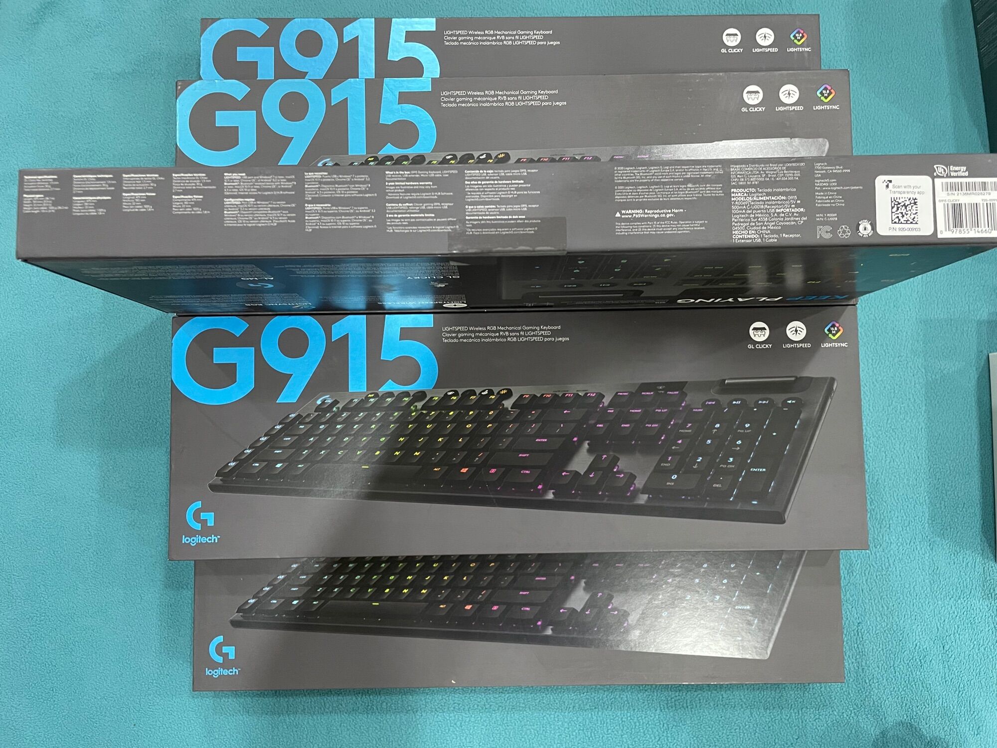 Logitech G915 Fullsize S/w Clicky (New/seal) - Bảo hành 12 tháng