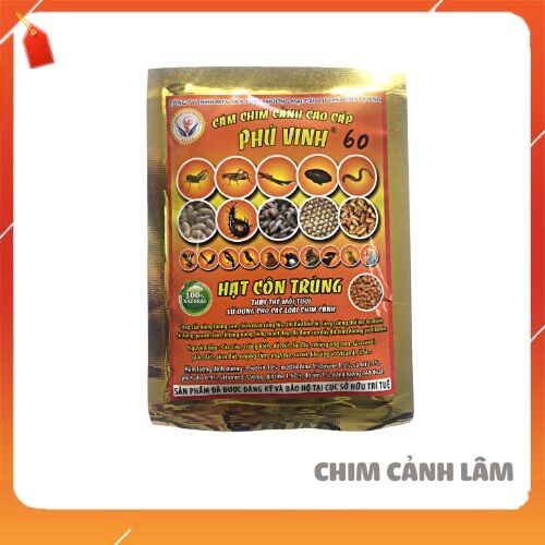 Hạt côn trùng thay thế mồi tươi cho chim - Cám chim cao cấp Phú Vinh