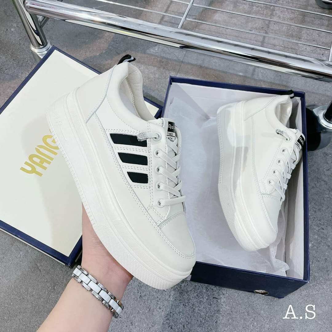 giầy thể thao sneaker không buộc dây, đế cao