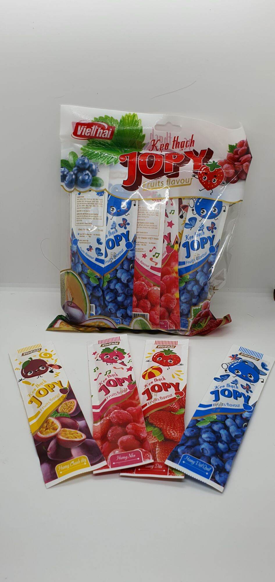 [HCM]KẸO THẠCH HOA QUẢ JOPY VIỆT THÁI 800G