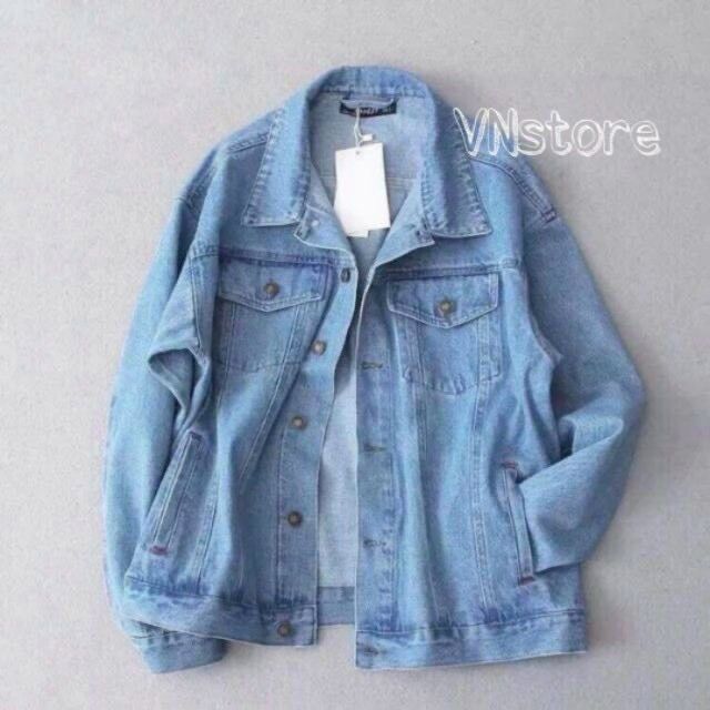 áo khoác jean nam trơn màu xanh dương cbs120000 cubis shop