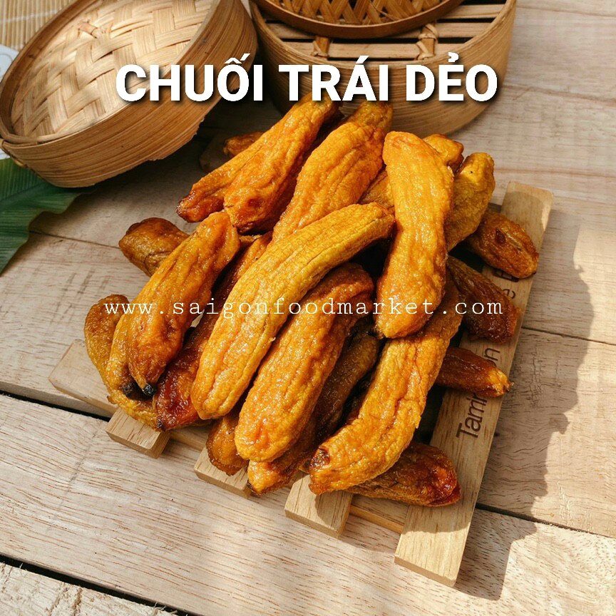 Chuối trái sấy dẻo 500g