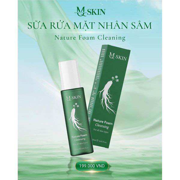 Sữa rửa mặt nhân sâm 120ml Mqskin